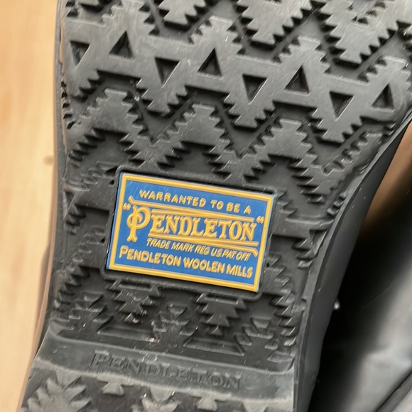 Pendleton Leather Upper Short Duck Boot Brown 9 - Picture 9 of 10